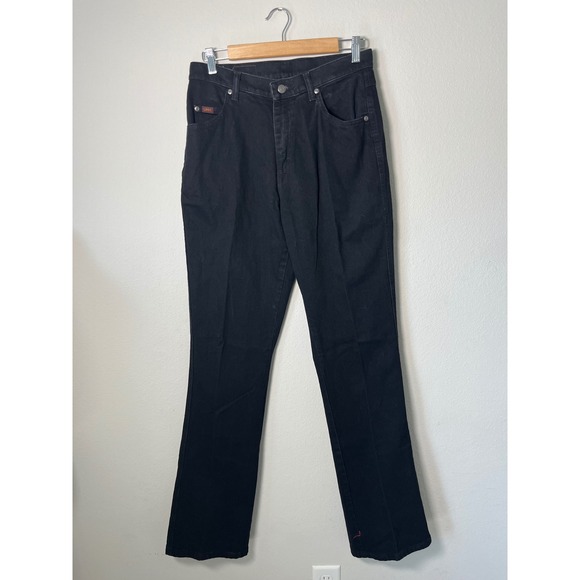 Lee Denim - Lee Vintage High Waisted Black Straight Leg Jeans Size 10 L 3058501 Cotton Blend